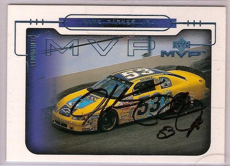 Hank Parker Jr. signed autographed nascar card