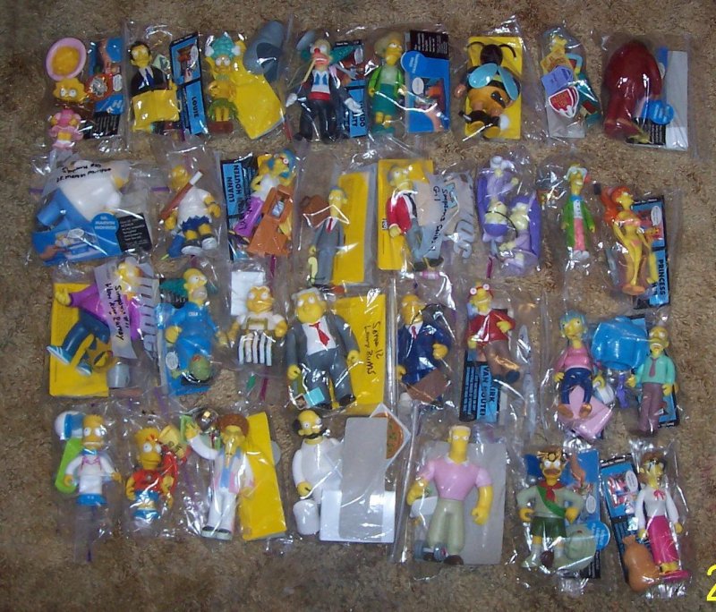Image 0 of Huge Collectoin of 48 Different Simpsons Playmates figures