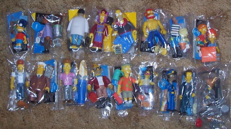Image 1 of Huge Collectoin of 48 Different Simpsons Playmates figures