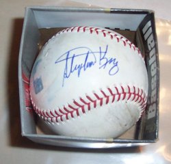 Horror Author Stephen King Autographed Signed Game Used OMLB