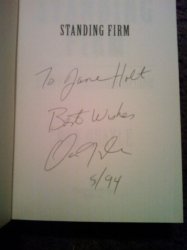 Standing Firm By Dan Quayle Signed hardback book