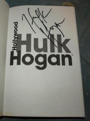 hollywood Hulk Hogan by Hulk Hogan Signed 1st edition WWF WWE