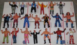 WWF LJN HUGE collection of 40 different figures Vintage 80's 
