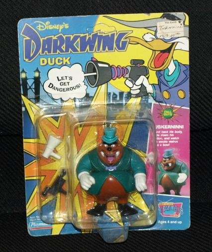 Image 0 of Playmates Darkwing Duck TUSKERNINNI Figure NRFP Disney Vintage