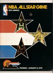 1975 NBA All Star Game Program Phoenix