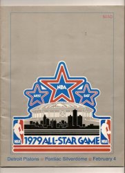 1979 NBA All Star Game Program Detroit Silverdome