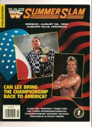 wwf 1993 Summerslam official Program PPV WWE