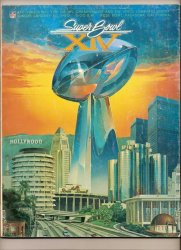 Super Bowl 14 XIV Game program Steelers Rams Superbowl