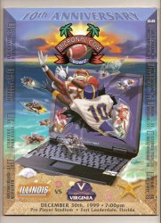 1999 Mirconpc Bowl game Program illinois Virginia