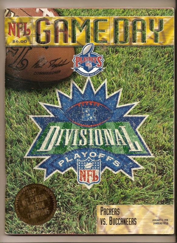 1997 NFL AFC NFC Playoffs Game Program Packers Buccaneers