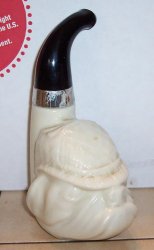 vintage avon Bull Dog PIPE Decanter Bottle 