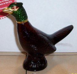 vintage 1972 avon Phesant Decanter Bottle 