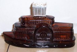 vintage 1972 avon STEAMBOAT Decanter Bottle 