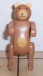 Fisher Price Little People Bear # 135 991 Vintage 70's
