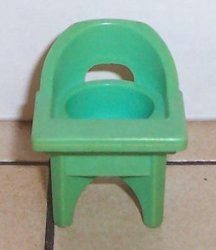 Fisher Price Little People Blue High Chair Vintage 70's 