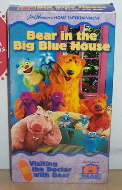 Image 0 of Bear In the Big Blue House Visiting The Doctor With Bear VHS Video Tape Henson