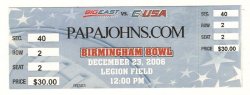 2006 papa johns bowl Full ticket South Florida ECU