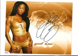 Gail Kim signed autographed wrestling 8x10 photo WWF WWE WCW