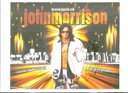 John Morrison signed autographed wrestling 8x10 photo WWF WWE WCW