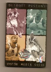 1997-98 Detroit Pistons Media Guide