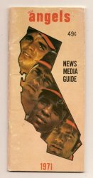 1971 CALIFORNIA ANGELS MEDIA GUIDE MLB Baseball