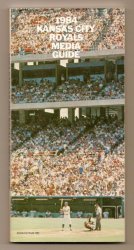 1984 Kansas City Royals Media Guide MLB Baseball