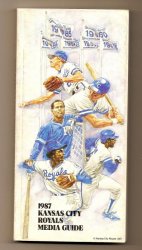1987 Kansas City Royals Media Guide MLB Baseball