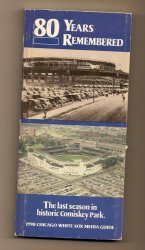 1990 Chicago White Sox Media Guide MLB Baseball