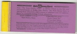 Walt Disney World Child used Attraction Ticket Booklet Rare 1970's