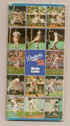 1976 Los Angeles Dodgers Media guide