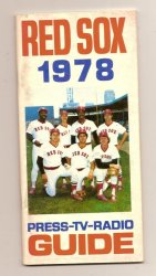 1978 Boston Red Sox Media Guide