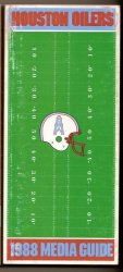 1988 Houston Oilers Media guide