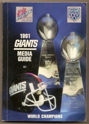 1991 New York Giants Media Guide