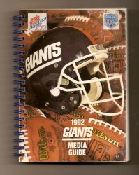 1992 New York Giants Media Guide