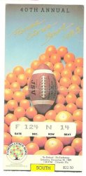 1985 Florida Citrus Bowl ticket stub Ohio State BYU