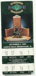1993 SEC Championship Full Ticket Florida Alabama
