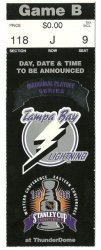 1996 Stanley Cup Playoffs ticket Stub 1s Rd GM 4 Lightning Flyers Quater Finals
