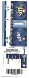 2009 NLDS Full Season Ticket Dodgers Cardinals Game 1