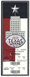 2009 Texas Bowl Full Ticket Navy Missouri