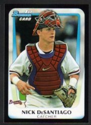 2011 Bowman Draft Prospects Nick DeSantiago Card Atlanta Braves BDPP42