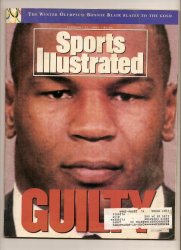 1992 Sports Illustrated Magazine February 17th Mike Tyson Guilty