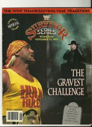 wwf 1991 Survivor Series Official Program PPV WWE
