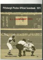 1971 NLCS Game program Giants @ Pirates NL Championship