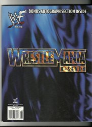 WWF wrestlemania 17 official program wwe PPV
