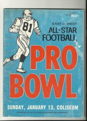 1963 Pro Bowl Program NFC AFC Jim Brown MVP Bart Starr John Unitas Lombardi