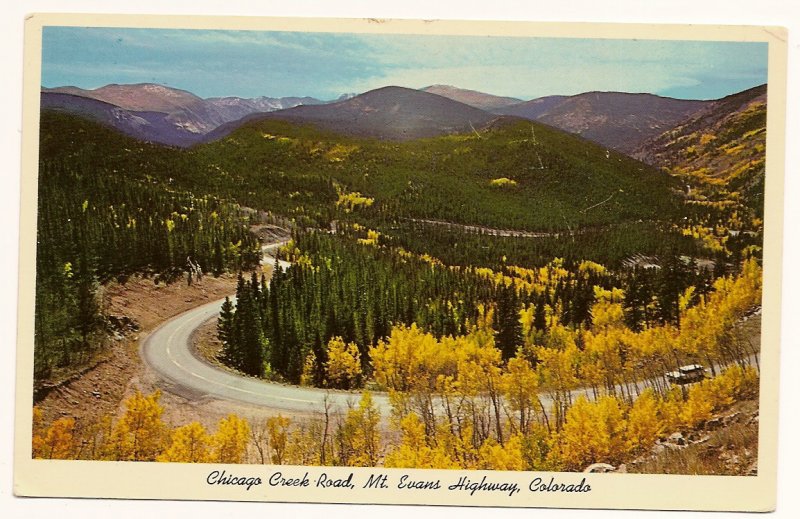 Image 0 of Chicago Creek Rd. Mt. evans Highway Colorado Postcard