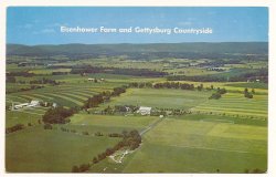 Eisenhower Farm and Gettysburg Countryside Pennslyvania Postcard