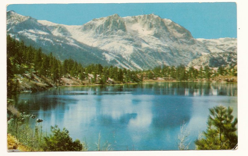Image 0 of June Lake Carson Peak and High Sierras Pomona California Postcard