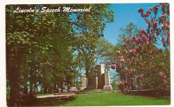 Lincolns Speech Memorial Gettysburg Pennslyvania Postcard