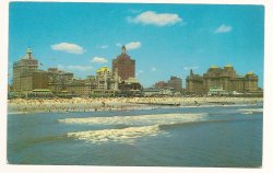 Skyline of Atlantic City New Jersey Postcard